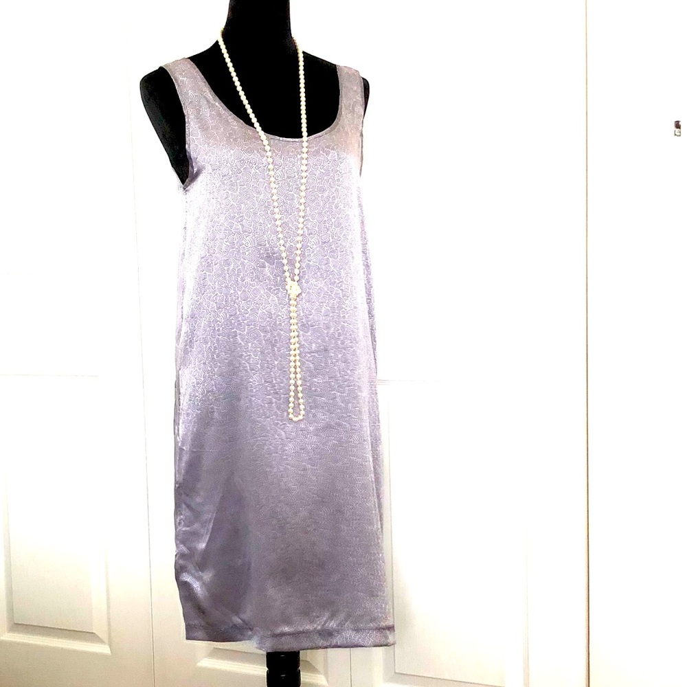Missoni Lilac Sheen Sleeveless Shift Dress